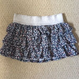 Floral Hollister Mini Skirt